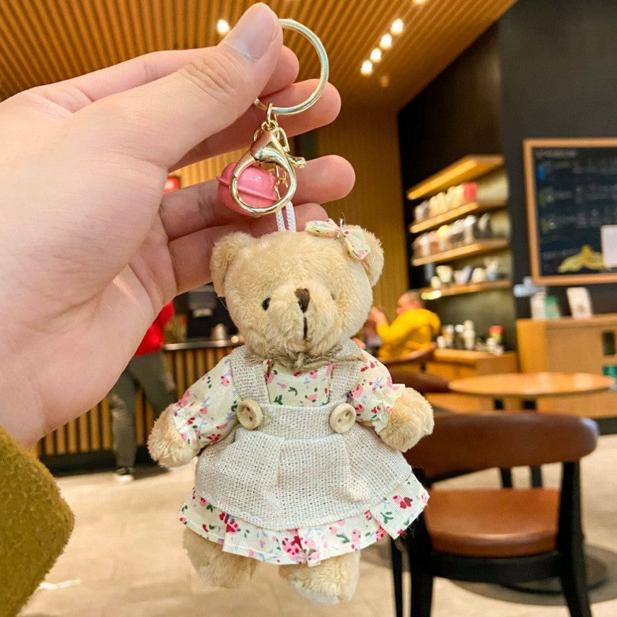 Floral Charm Teddy Bear Couple Bag Charms – Lizzie Friends