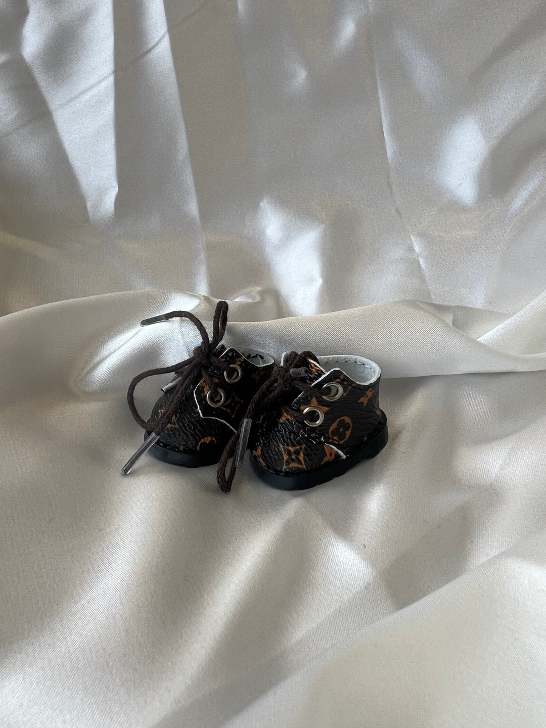 Labubu Blue Monogram Denim Set - Overalls & Bucket Hat