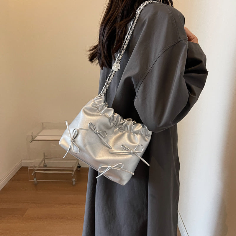 Sac seau à cordon de serrage Perfection plissée