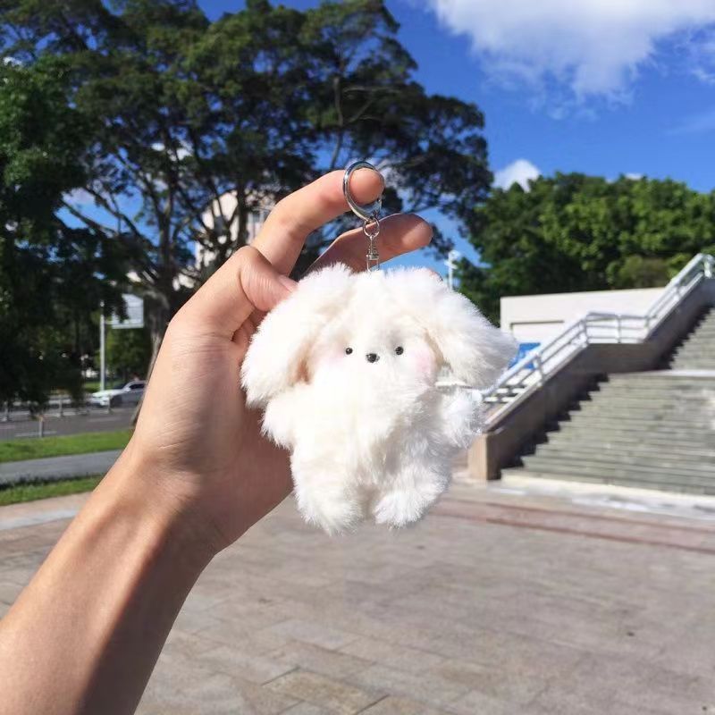 Bijou de sac en forme de chiot en forme de nuage duveteux
