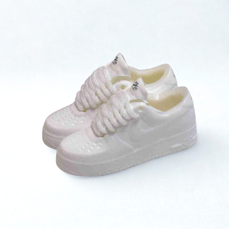 Labubu Miniature Sneakers - AF1 Monochrome Edition